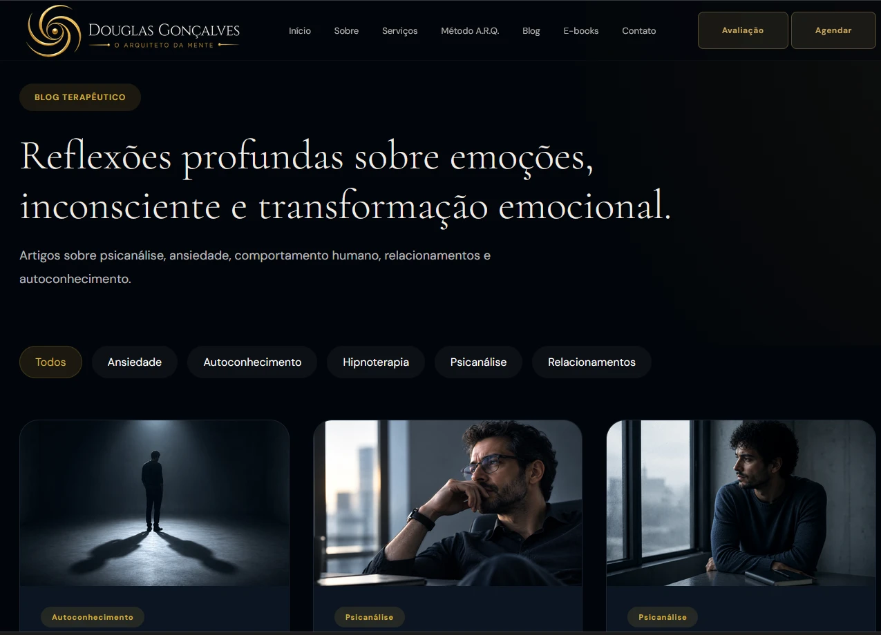 Douglas Gonçalves — Psicanalista & Hipnoterapeuta